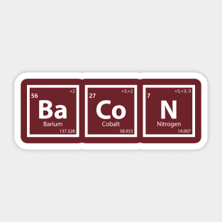 Bacon (Ba-Co-N) Sticker